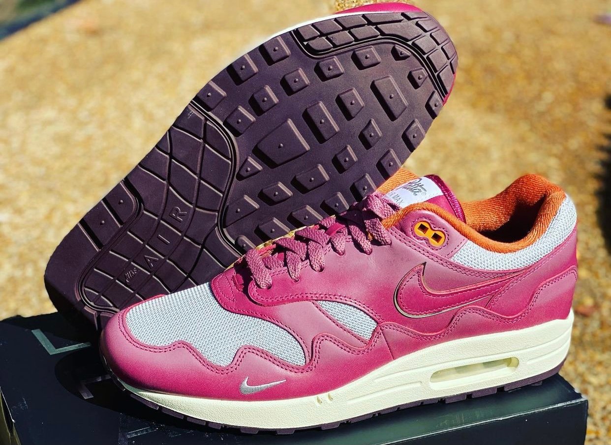 PATTA × NIKE AIR MAX 1 THE WAVE NIGHT MAROONが2021年に海外発売予定 - FASHION FALE