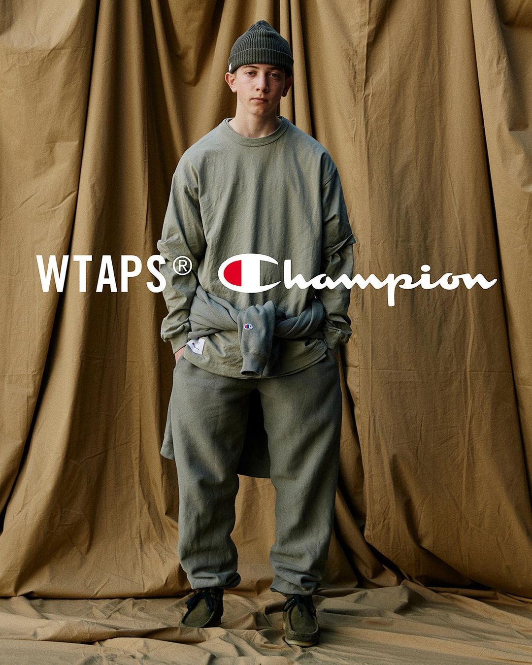 WTAPS × Champion ダブルタップス × チャンピオン 22AW Academy Trousers スウェットパンツ 222HBCHD-CSM05S ブラック 04新古品使用感の無い新品同様品Ａ