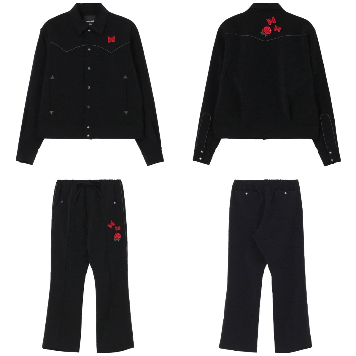 定価10万円WILDSIDE✕Needles ジャージ　XS セットアップ WILDSIDE YOHJI YAMAMOTO x NEEDLES 25SS カプセルコレクションが国内1